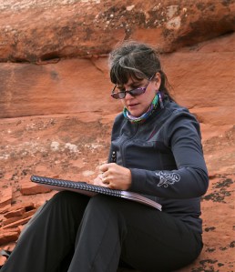 drawing Tapestry Arch at Arches National Park