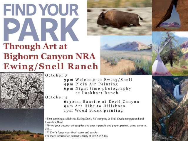 Find your park through art poster